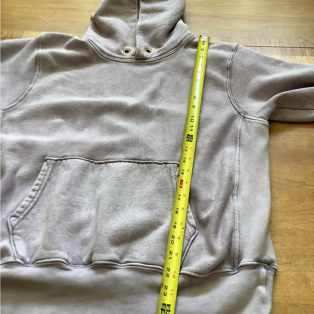 Les Tien Unisex Heavyweight Crew Neck Sweatshirt Size Small Light Purple FLAWS - Picture 5 of 11